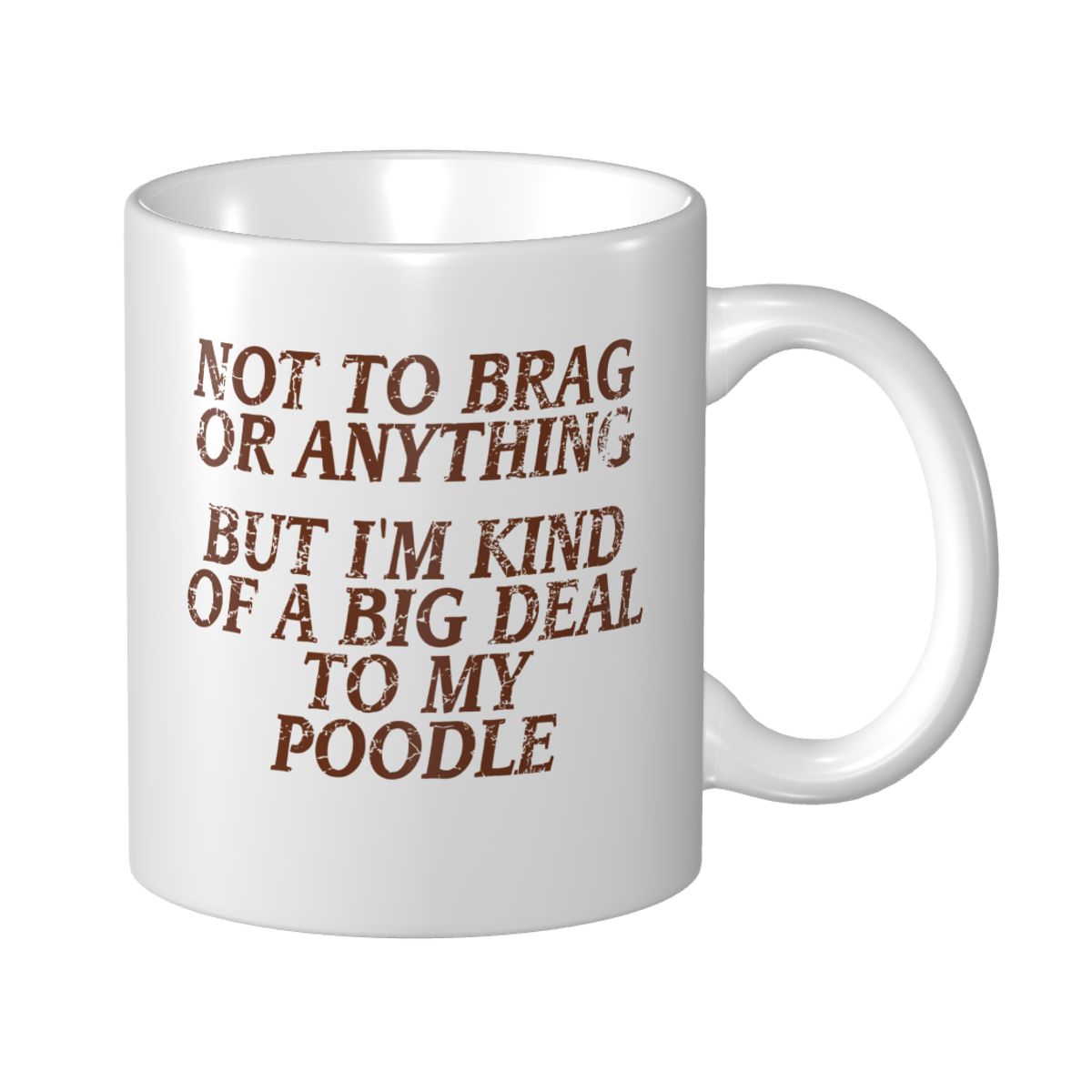 Coffee Tea Joke - Mark Cup Mug caniche broma perro