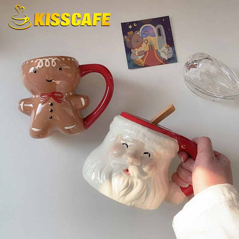 Coffee Tea Friends - Taza de cerámica de dibujos animados