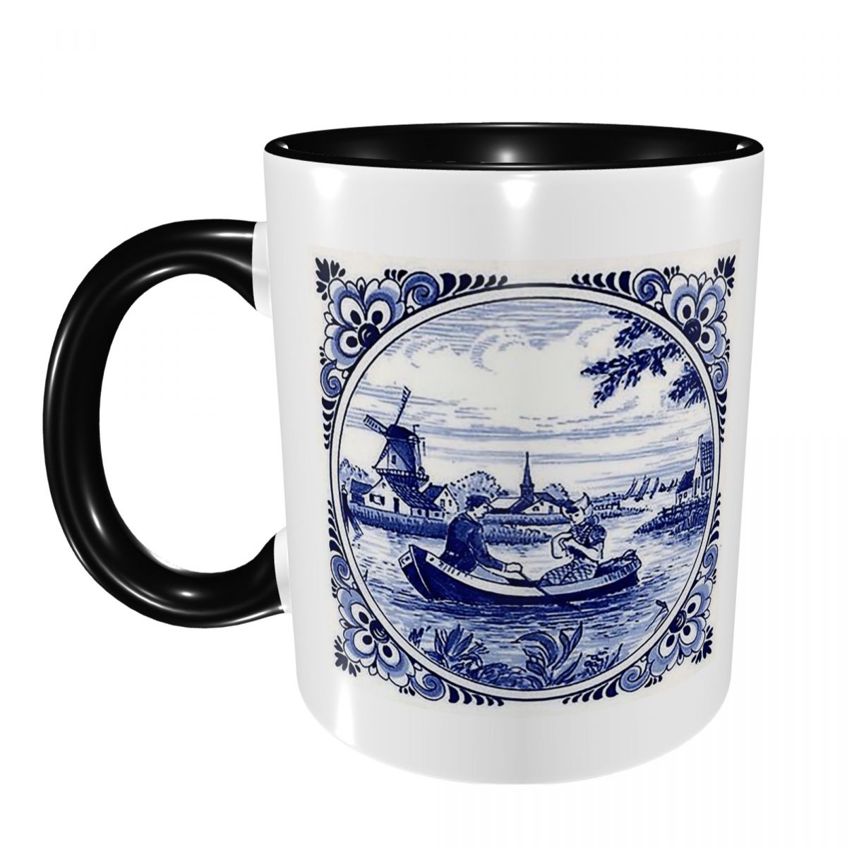 Coffee Tea Friends - Taza de cerámica divertida con diseño