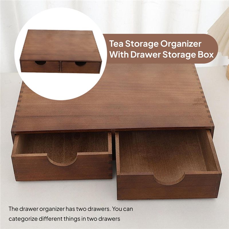 TFTP-Organizador de madera par - Coffee Tea Station reseña y precio