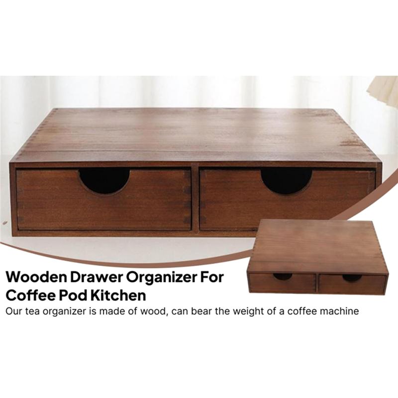 TFTP-Organizador de madera par - Coffee Tea Station reseña y precio