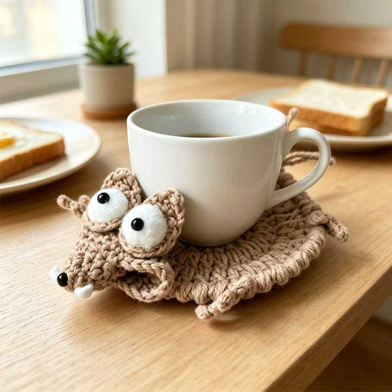 Posavasos de Animales Tejidos  - Coffee Tea Station reseña y precio