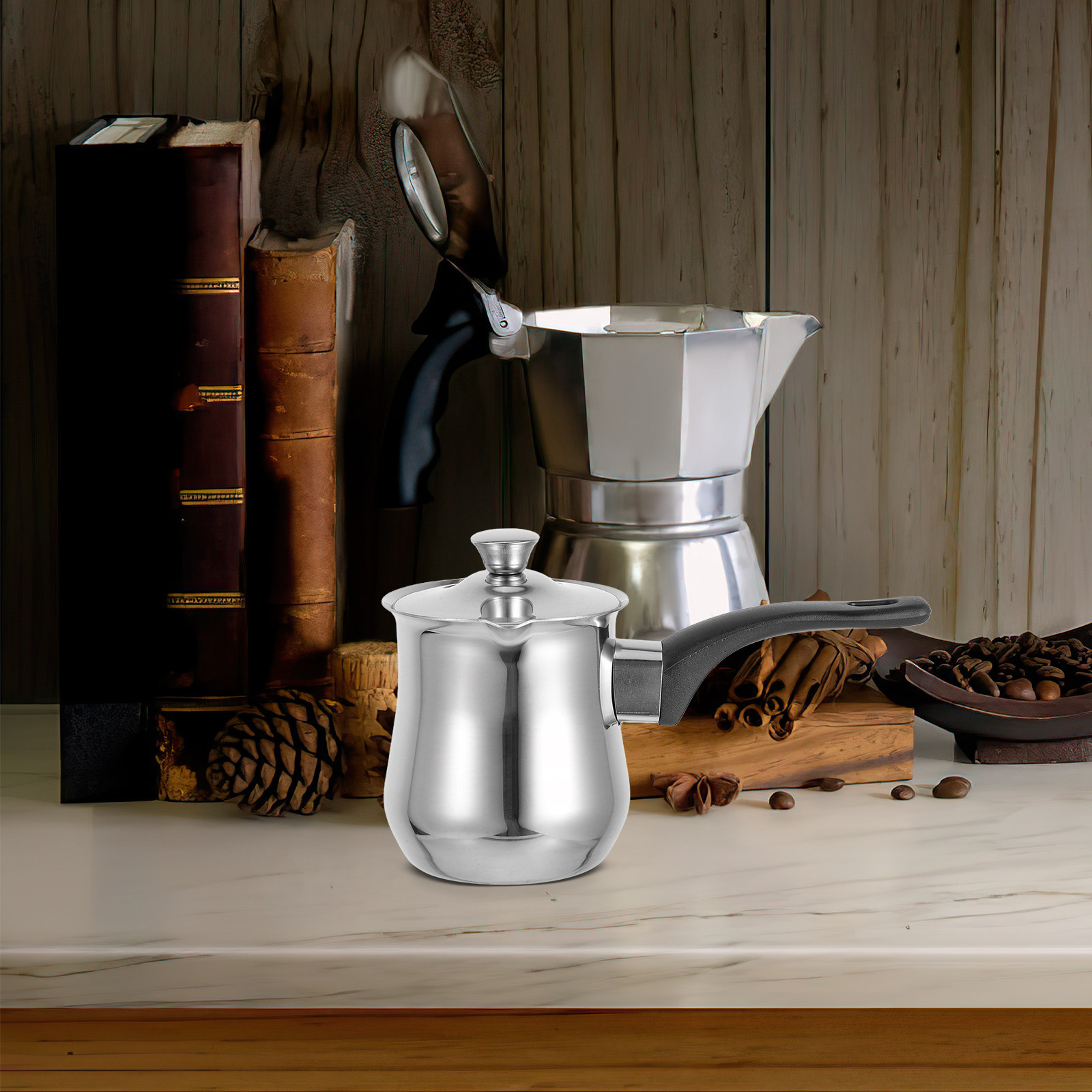 Cafetera Turca de Acero Inoxid - Coffee Tea Pot reseña y precio