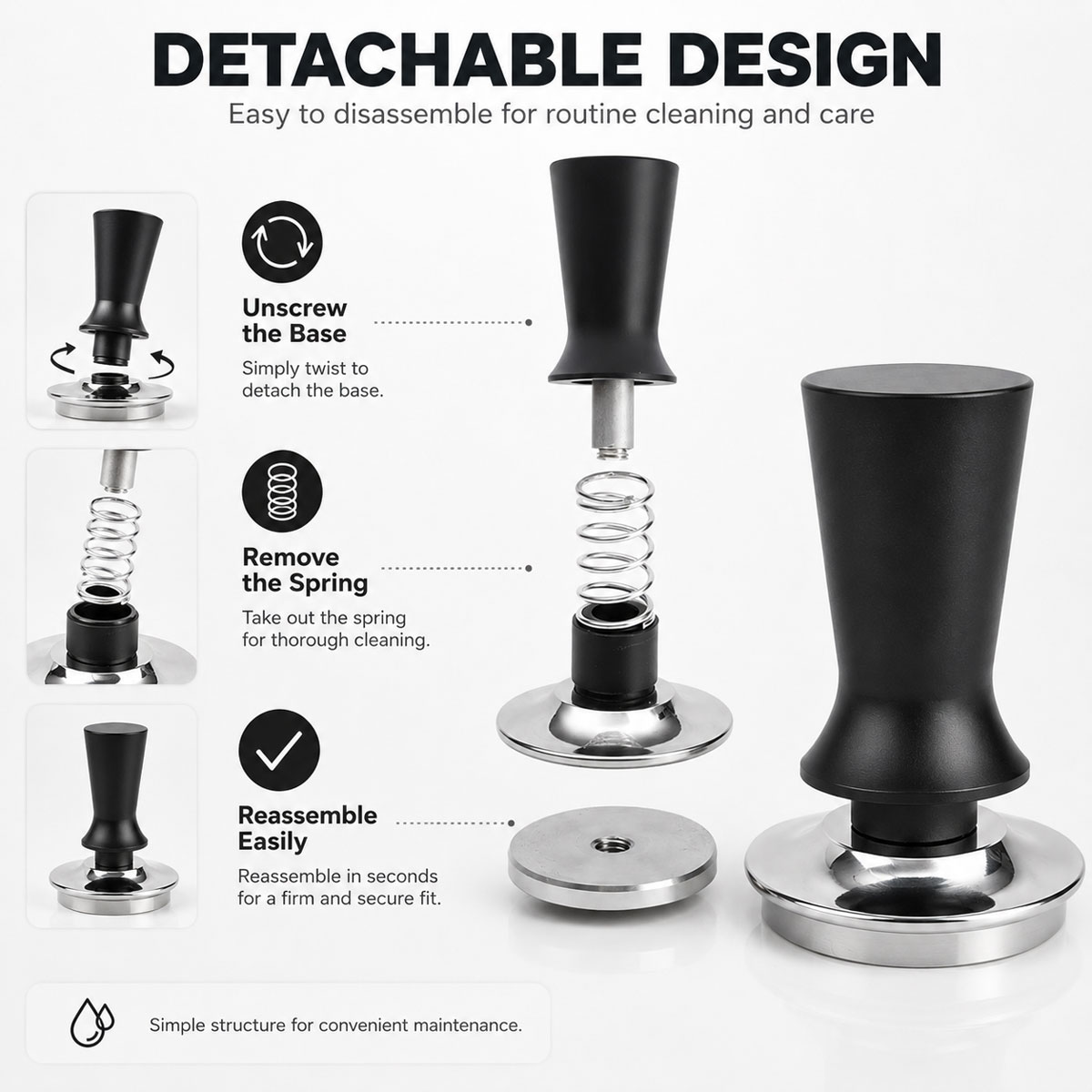 1 unidad de tamper de café de  - Coffee Tamper Leveler reseña y precio