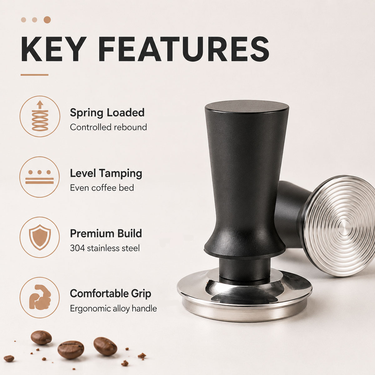 1 unidad de tamper de café de  - Coffee Tamper Leveler reseña y precio
