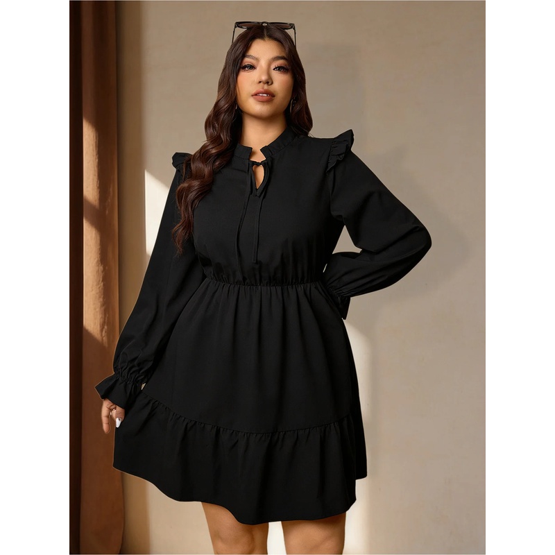 Vestido Negro Talla Grande Est - Coffee Plus Tea reseña y precio