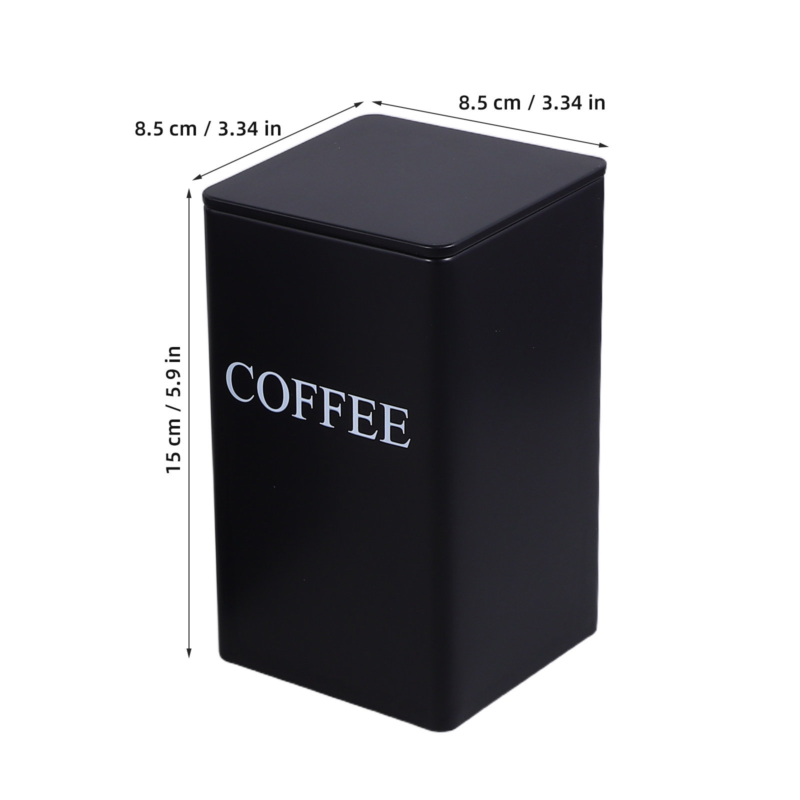 3 recipientes metálicos cuadra - Coffee Tea Sugar Canisters reseña y precio