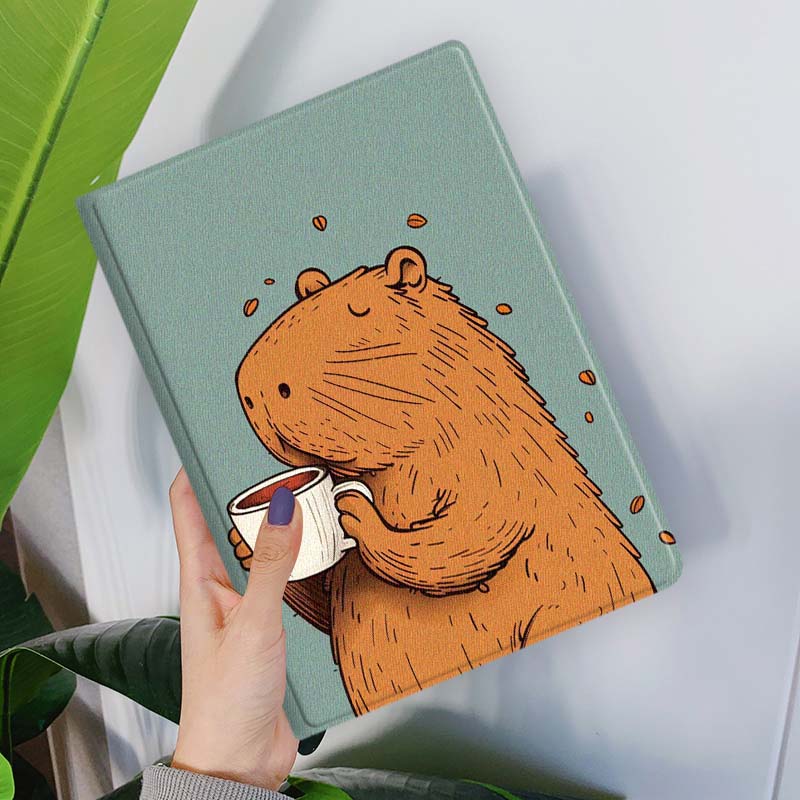 Capibara de dibujos animados t - Coffee Plus Tea reseña y precio