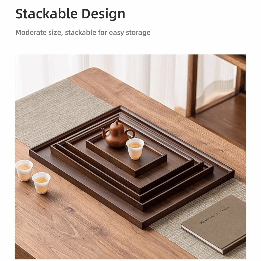 Bandeja Decorativa de Bambú Na - Coffee Tea Station reseña y precio