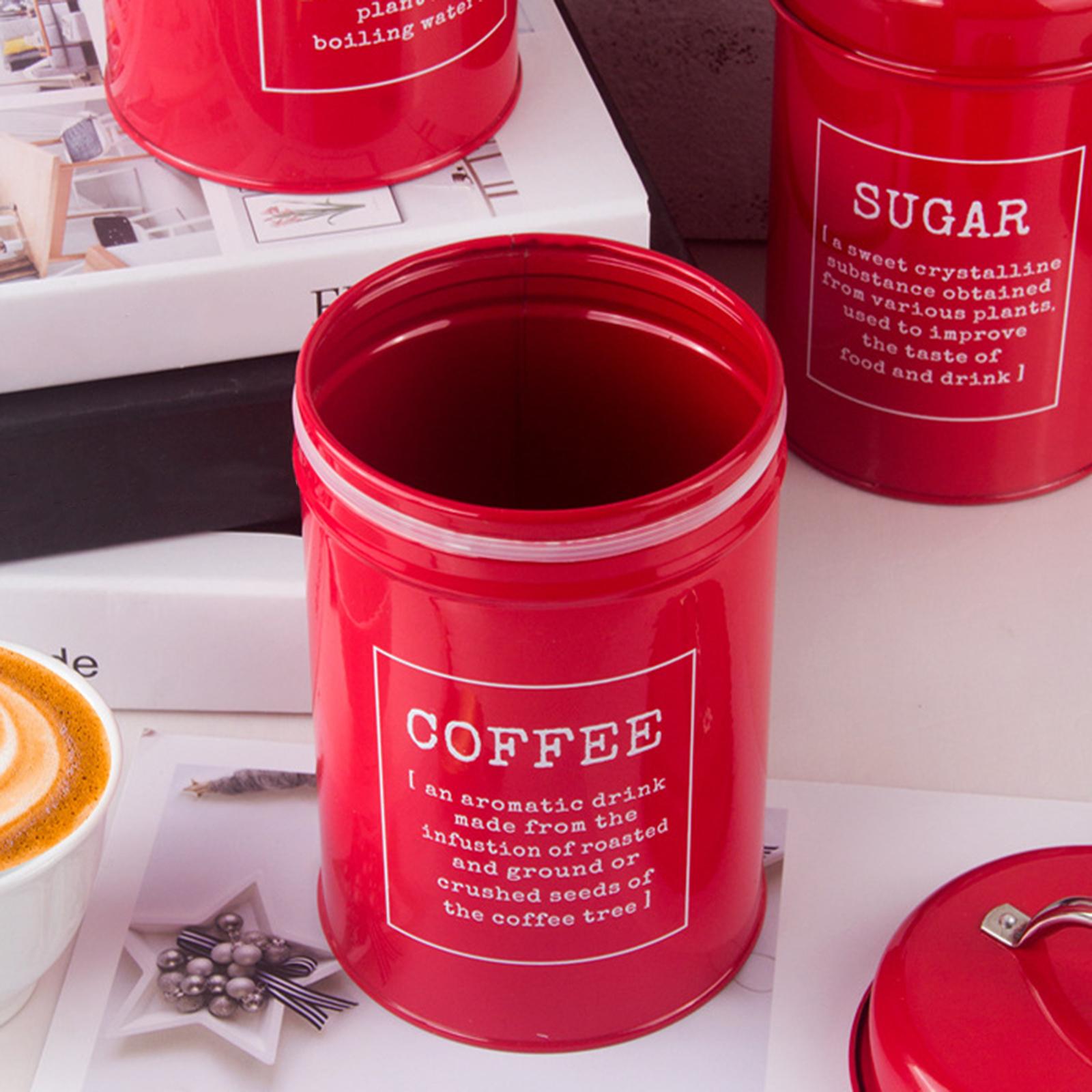 Juego de 3 Recipientes Herméti - Coffee Tea Sugar Canisters reseña y precio
