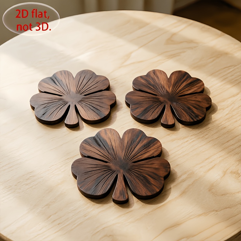 4 posavasos de madera planos 2 - Coffee Tea Game reseña y precio