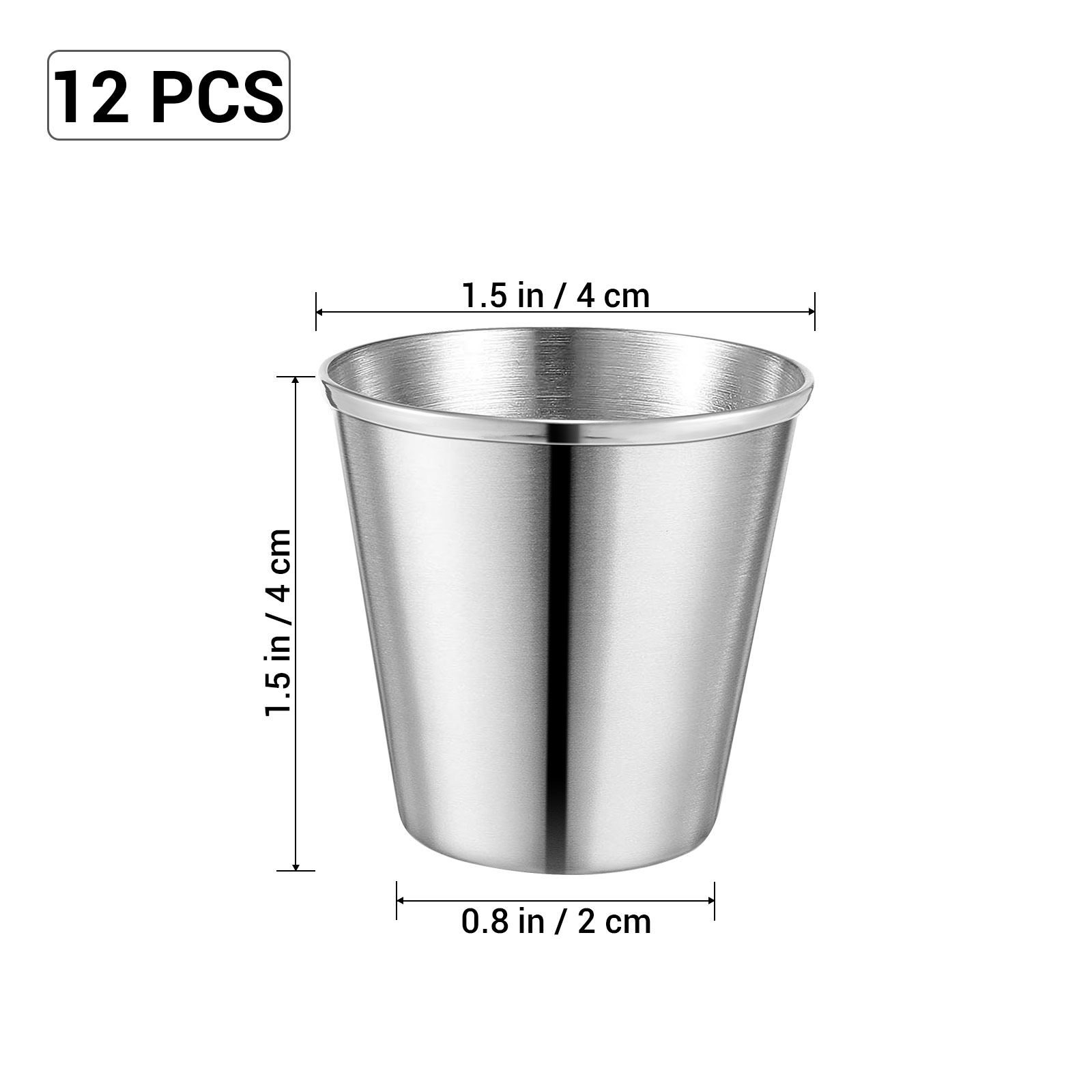 12 Vasos de Acero Inoxidable R - Coffee Tea Home reseña y precio