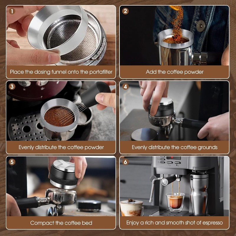 Juego de Espresso de 5 piezas  - Coffee Tamper Leveler reseña y precio