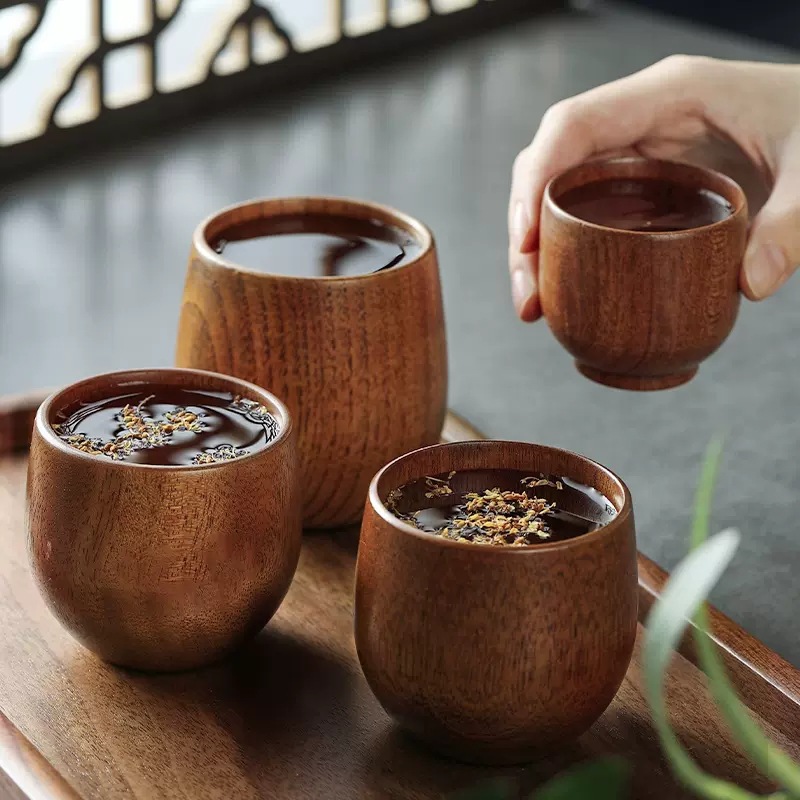 Tazas grandes de madera para e - Coffee Plus Tea reseña y precio