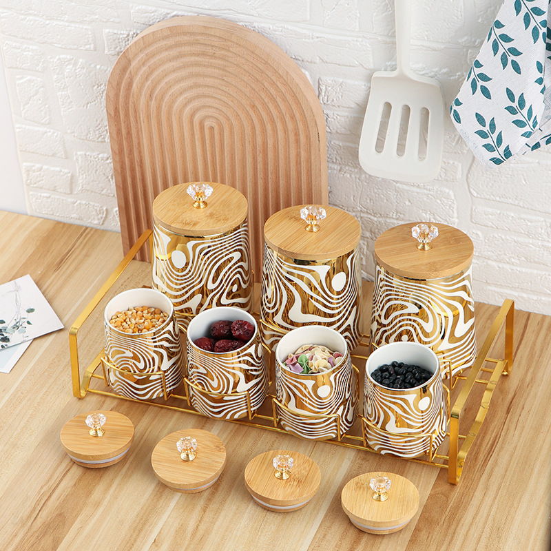 Juego de 7 botes de cocina de  - Coffee Tea Sugar Canisters reseña y precio